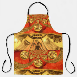 Delantal Colores tradicionales africanos amarillos rojos