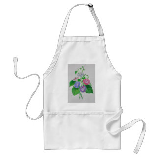Delantal Colorful Climbing Morning Glory Botanical Art