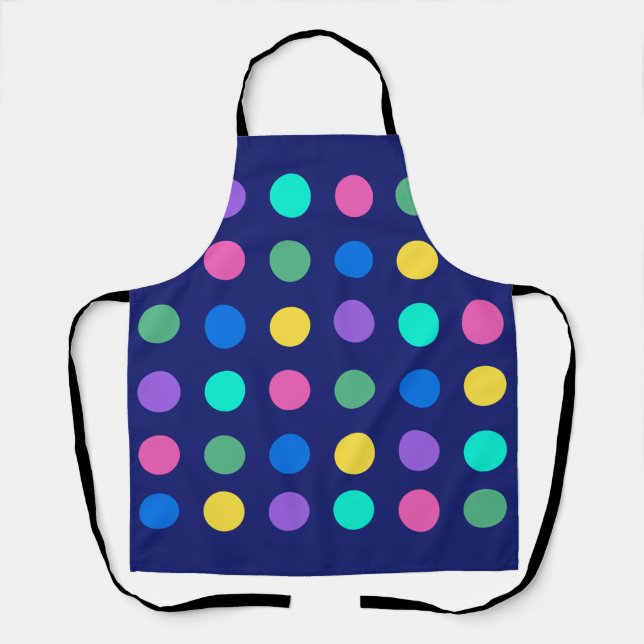Delantal Colorful Geometric Dots (Anverso)