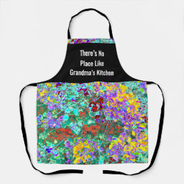 Delantal Colorful Grandma Apron – Abstract Floral
