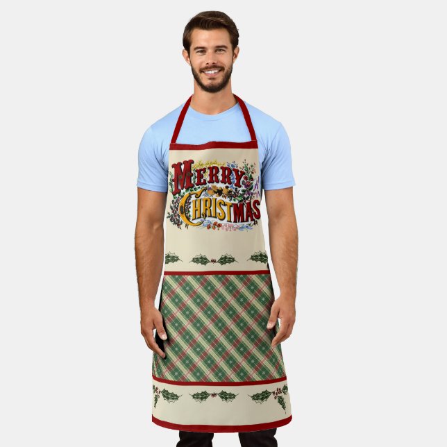 Delantal Colorful "Merry Christmas" Apron (Gastado)