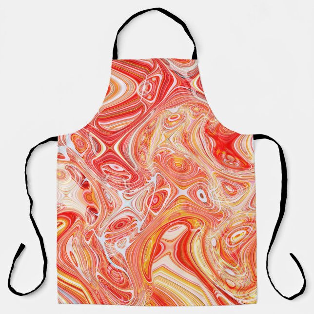 Delantal Colorful psychedelic background made of interweavi (Anverso)