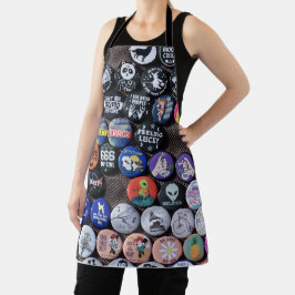 Delantal Colorida colección de distintivos retro de época