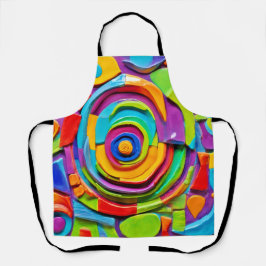 Delantal Colorida obra de escultura surrealista