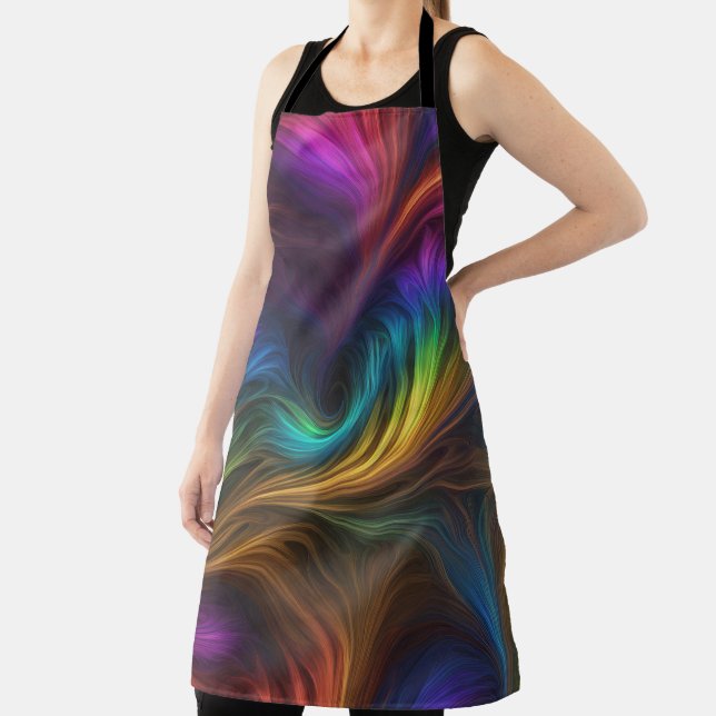 Delantal Colorido Arcoiris Swirl (in situ)