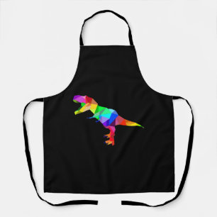 Delantal Colorido arcoiris T-Rex Tyrannosaurus Rex Dino
