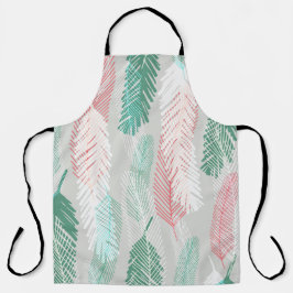 Delantal Colorido Feather Boho Kitchen Apron