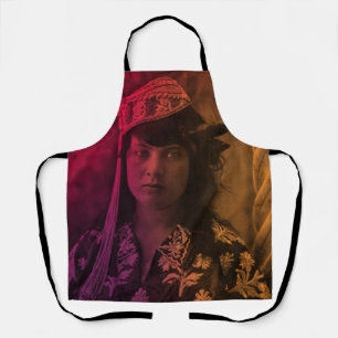 Delantal Colorido Maghreb judío tunecino Djerba Chica Apron
