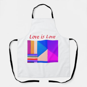 Delantal Colorido mes de orgullo gay LGBTQ amor añadir text