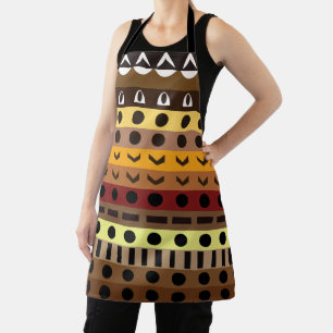 Delantal Colorido patrón de arte de decoración tribal