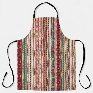 Delantal Colorido patrón tribal de Boho étnico