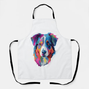 Delantal Colorido perro pastor australiano 3