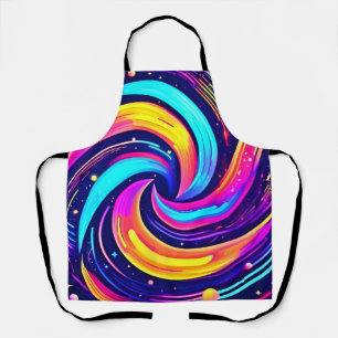 Delantal Colorido Swirl Cosmic
