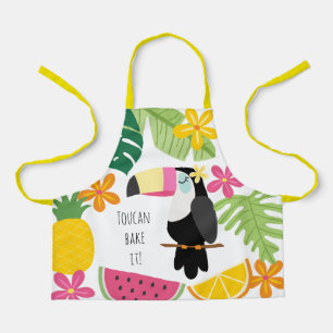 Delantal Colorido Toucan de Verano Tropical para Niños Horn