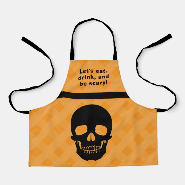 Delantal Coma, bebe Apron de Halloween (Anverso)