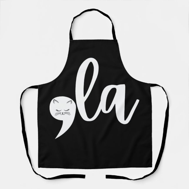 Delantal Coma del gato retro La Kamala Harris 2024 (Anverso)