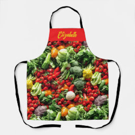 Delantal "¡Coman sus vegetales!" Apron del Chef