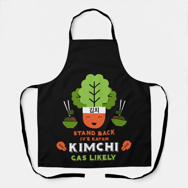 Delantal Comedor de Kimchi Divertido (Anverso)