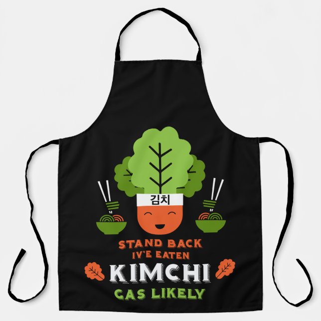 Delantal Comedor de Kimchi Divertido (Anverso)