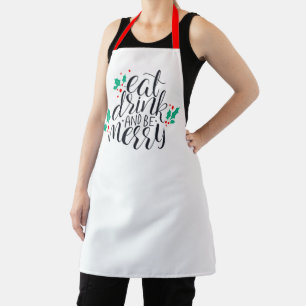 Delantal Comer bebida y ser merry Design