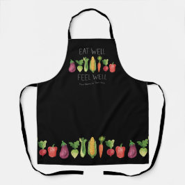 Delantal Comer Bien Sentir Bien Vegetales Orgánicos De Colo