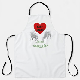 Delantal Comer bien y dormir bien