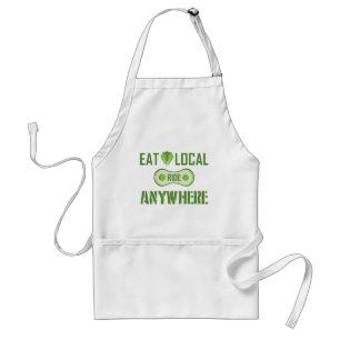 Delantal Comer local, ir a cualquier lugar
