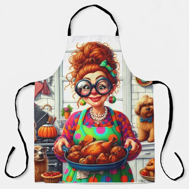 Delantal Comical Lady Cooks (Anverso)