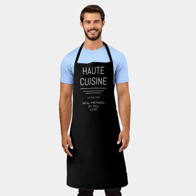 Delantal Comida de alta cocina preparada por el chef francé (Gastado)