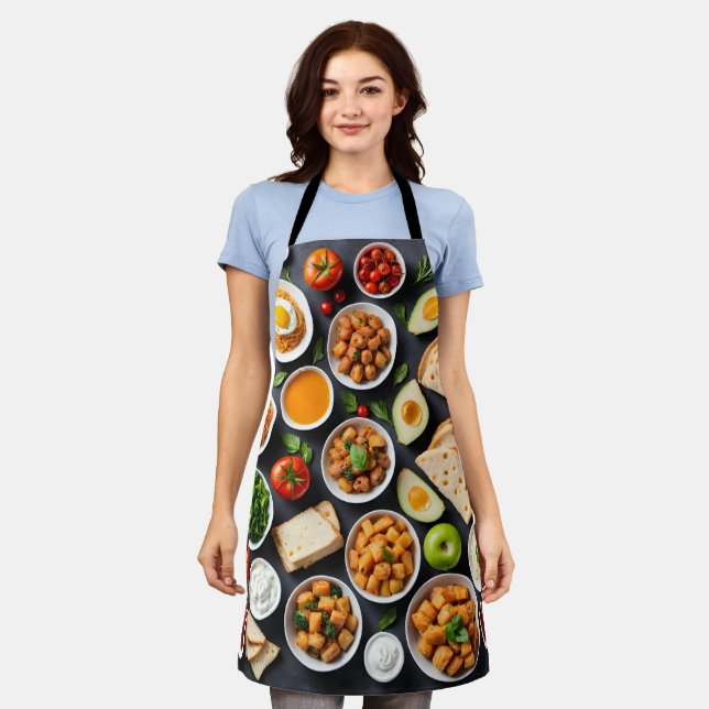 Delantal Comida variada (Gastado)