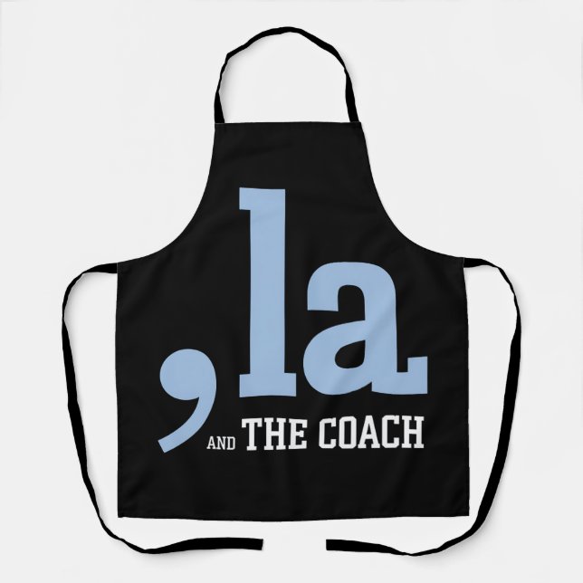 Delantal Comma La Kamala Harris Tim Walz Coach 2024 (Anverso)