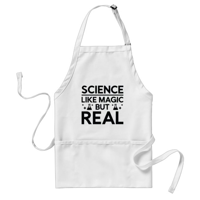 Delantal Como la Magia Pero Real (Frente)