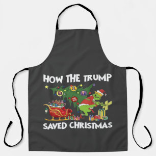 Delantal Cómo salvó Trump a los Navidades