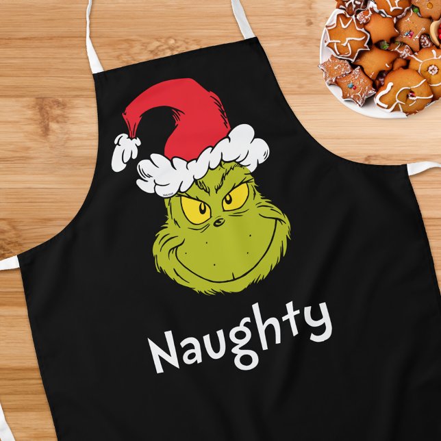 Delantal Cómo se robaron los Navidades Grinch | Naughty Gri (Apron on table)