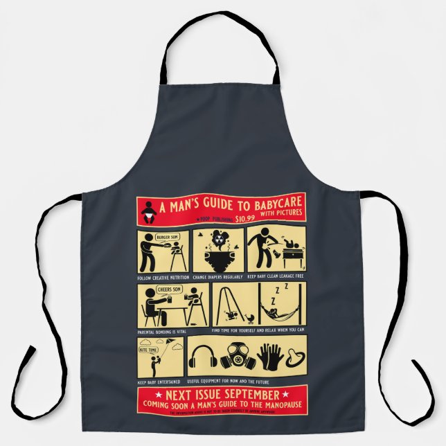 Delantal Cómo ser un guía de papá (Anverso)