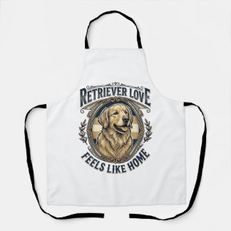 Delantal Comodidad en casa para Golden Retriever Grabado Vi