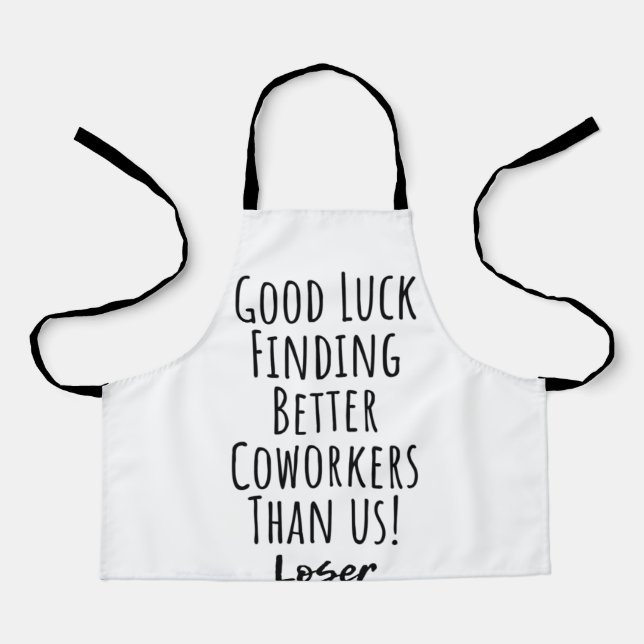 Delantal compañero de trabajo, colega, despedida, camiseta  (Anverso)