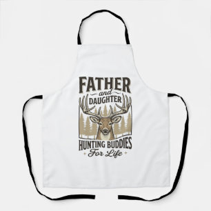 Delantal Compañeros de caza padre e hija Diseño de camiseta