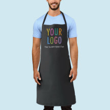 Compañía de Personalizados grises Apron con logoti