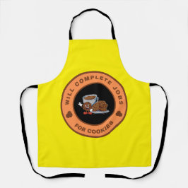 Delantal Completará trabajos por galletas