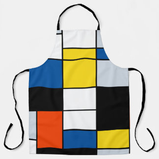 Delantal Composición A de Piet Mondrian - Arte moderno abst