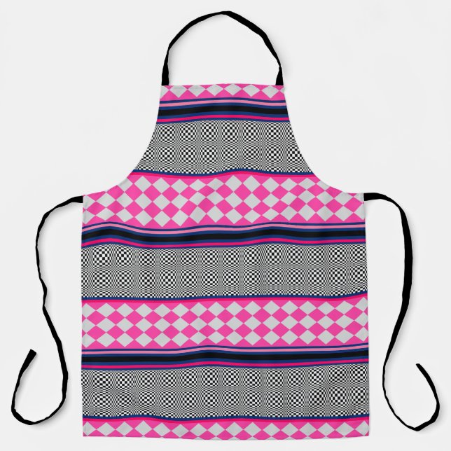 Delantal Comprobar el diseño de patrones mixtos de bandas K (Anverso)