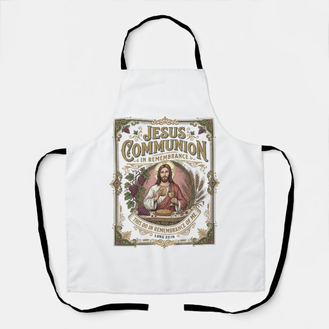 Delantal Comunión de Jesús Comunión de Jesús Fe Cristiana V (Anverso)