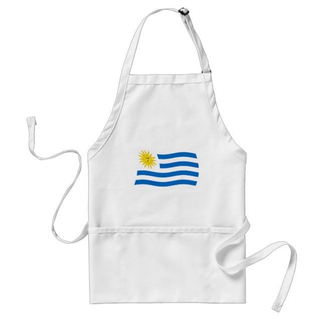 Delantal con Bandera de Uruguay (Frente)