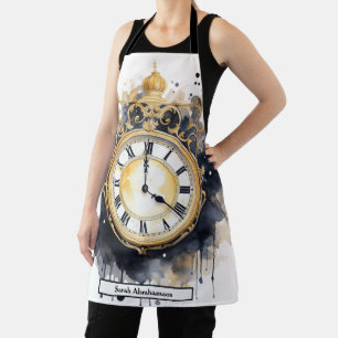 Delantal con Cara de Reloj Steampunk