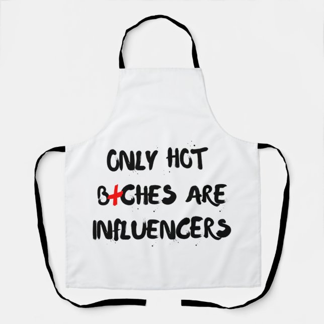 Delantal con cita divertida de influencer para dec (Anverso)