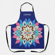 Delantal con estampado Blue Bayou