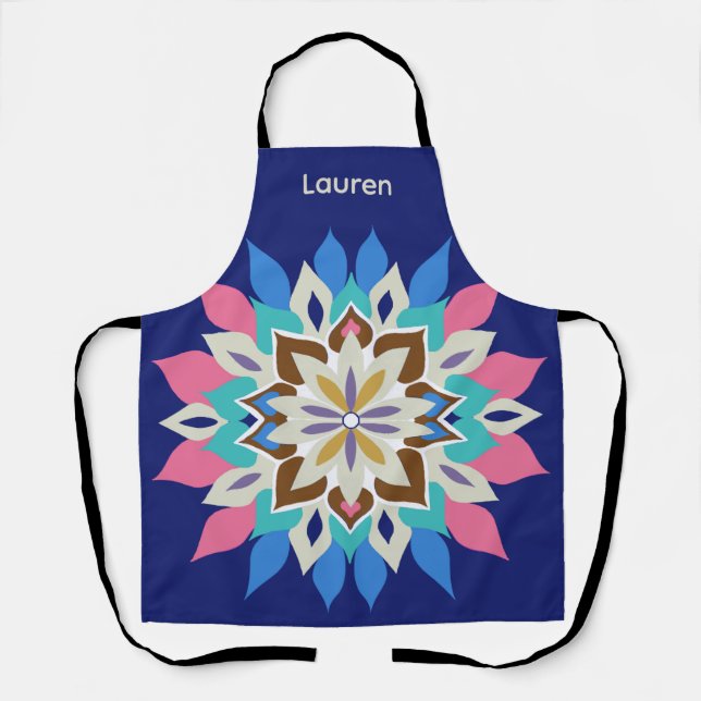 Delantal con estampado Blue Bayou (Anverso)