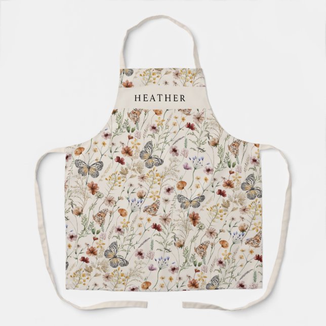 Delantal con estampado Boho integral (Anverso)