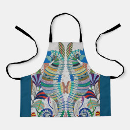 Delantal con estampado de caballitos de mar
